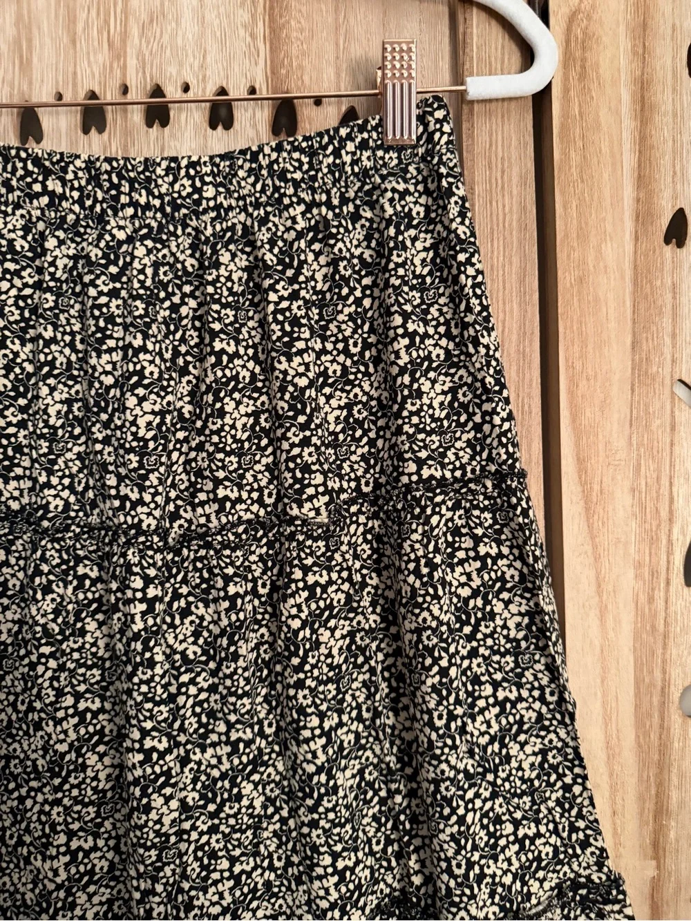 Japna Floral Tiered Midi Skirt | Size M